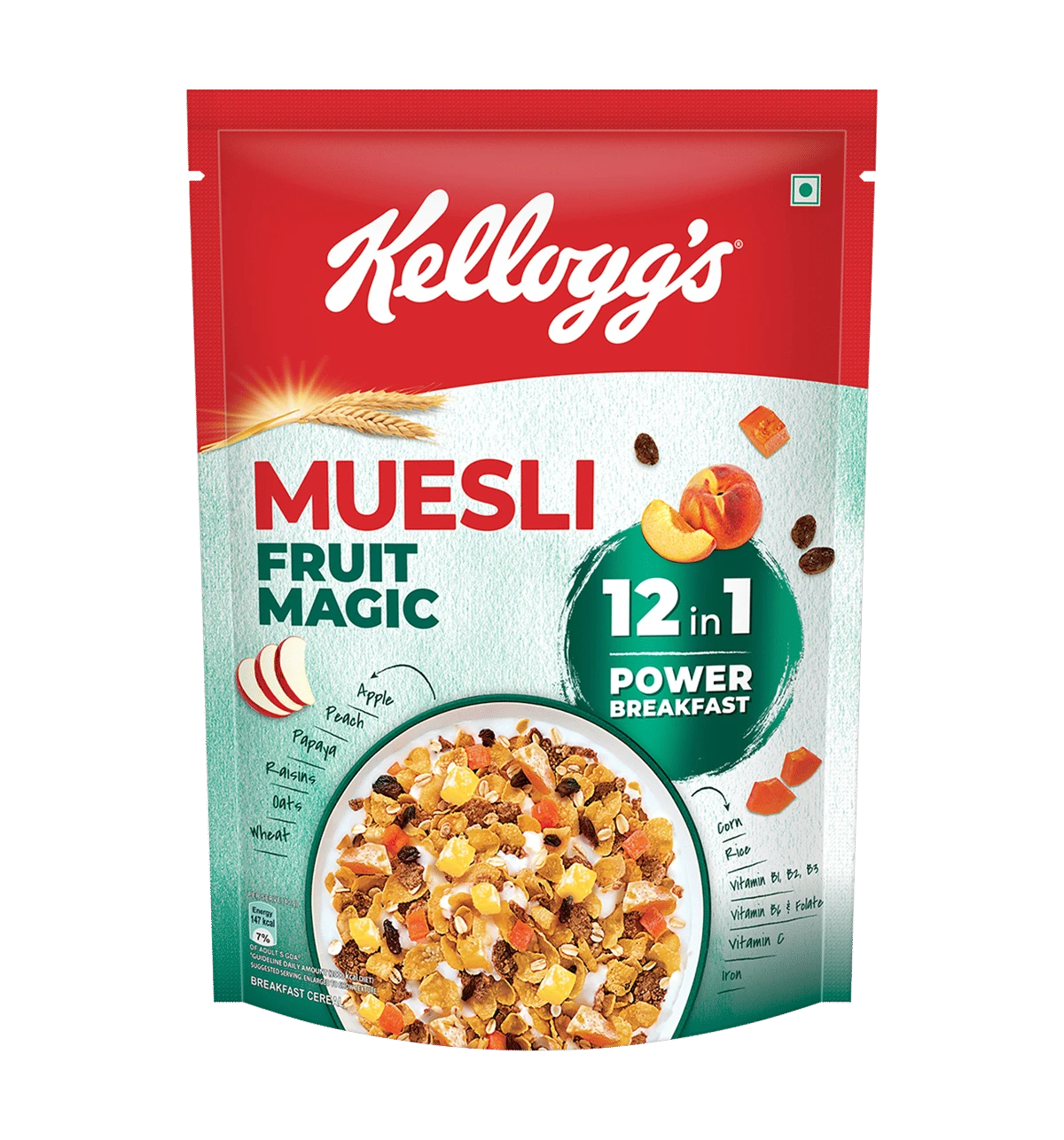 Kellogg's Muesli Fruit Magic 12-In-1 Power Breakfast