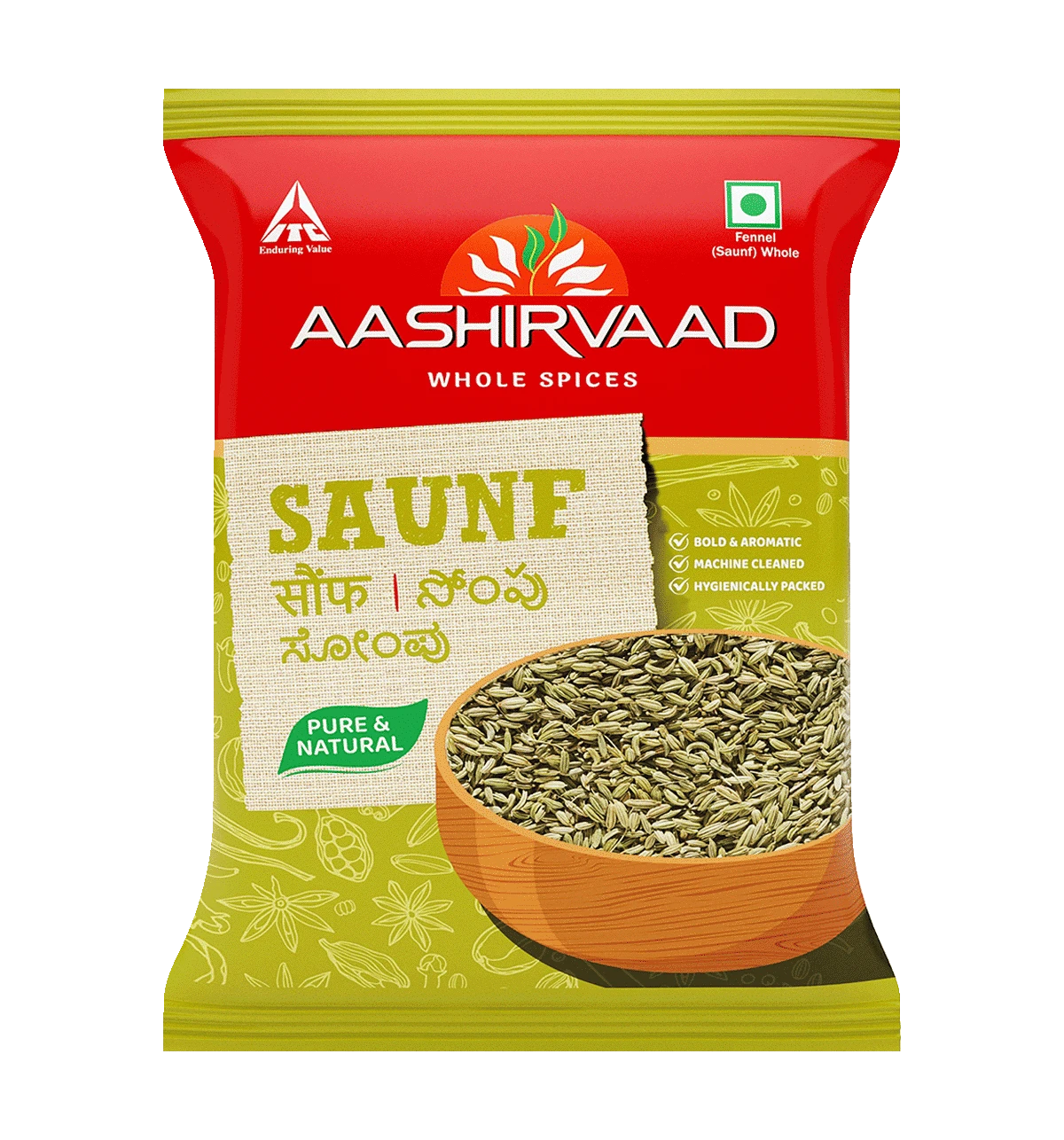 Aashirvaad Saunf, 100% Fennel, 100 G