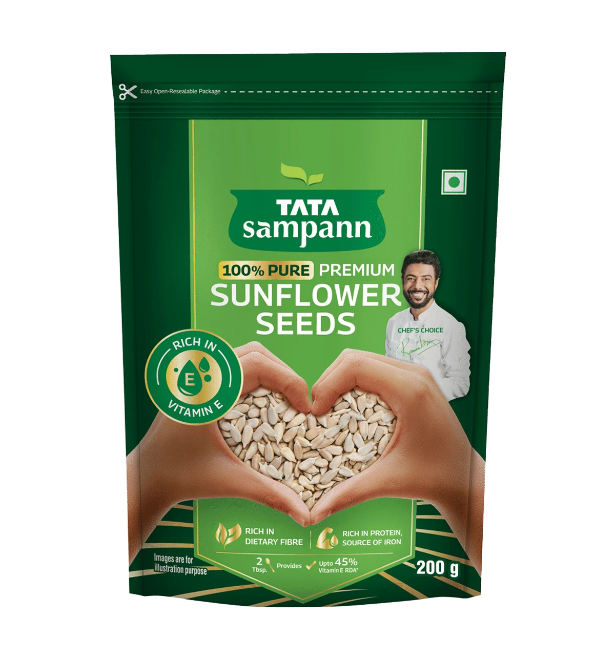 Tata Sampann 100% Pure Premium Sunflower  Seeds 200 G