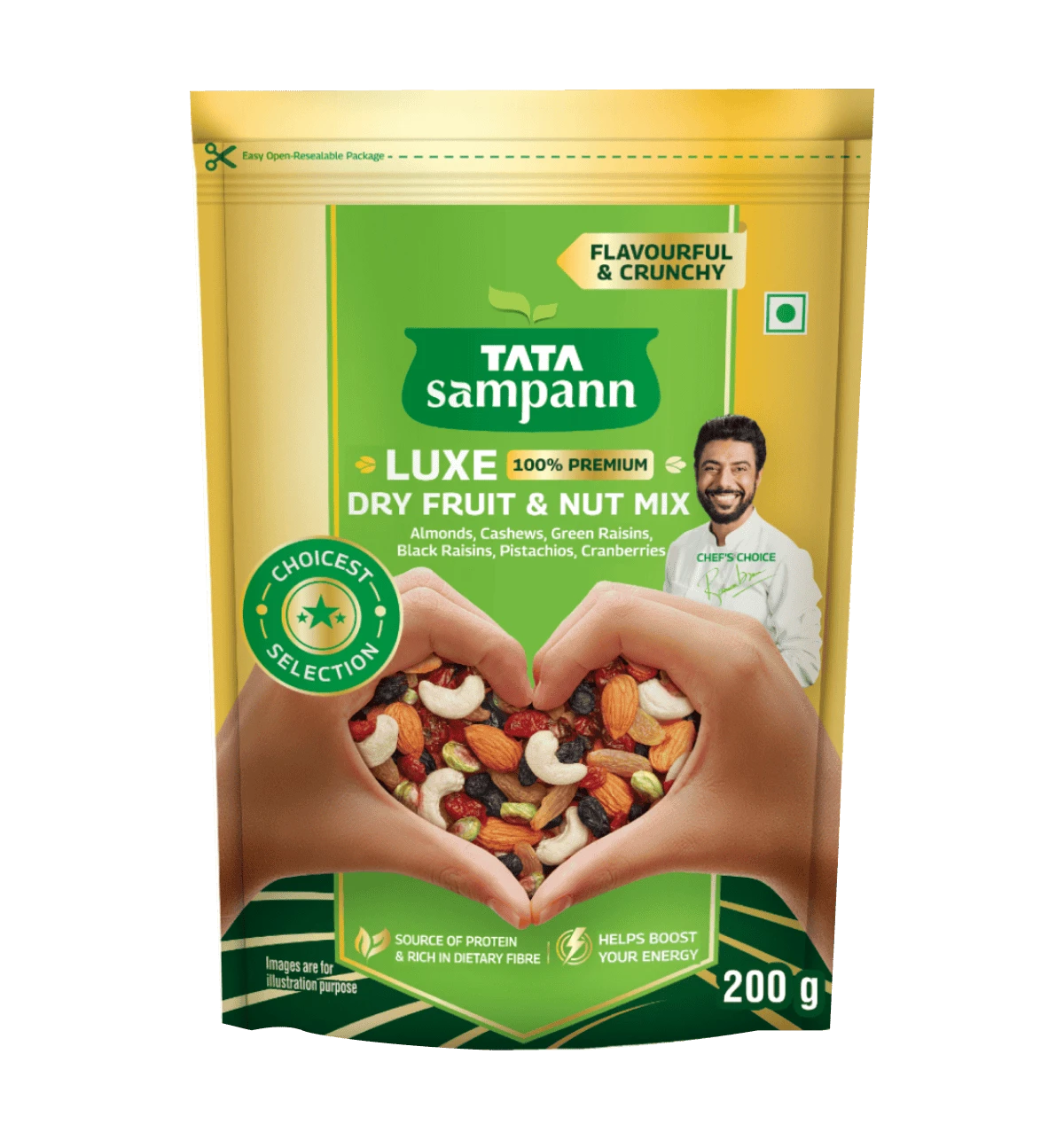 Tata Sampann Luxe Dry Fruit & Nut Mix 200 G