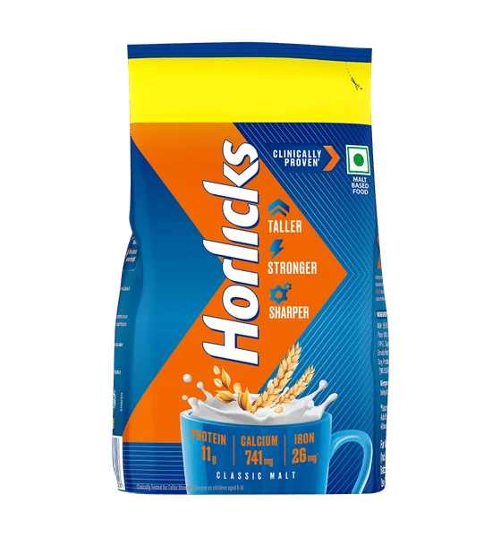 Horlicks Classic Malt Pouch Drink Mix