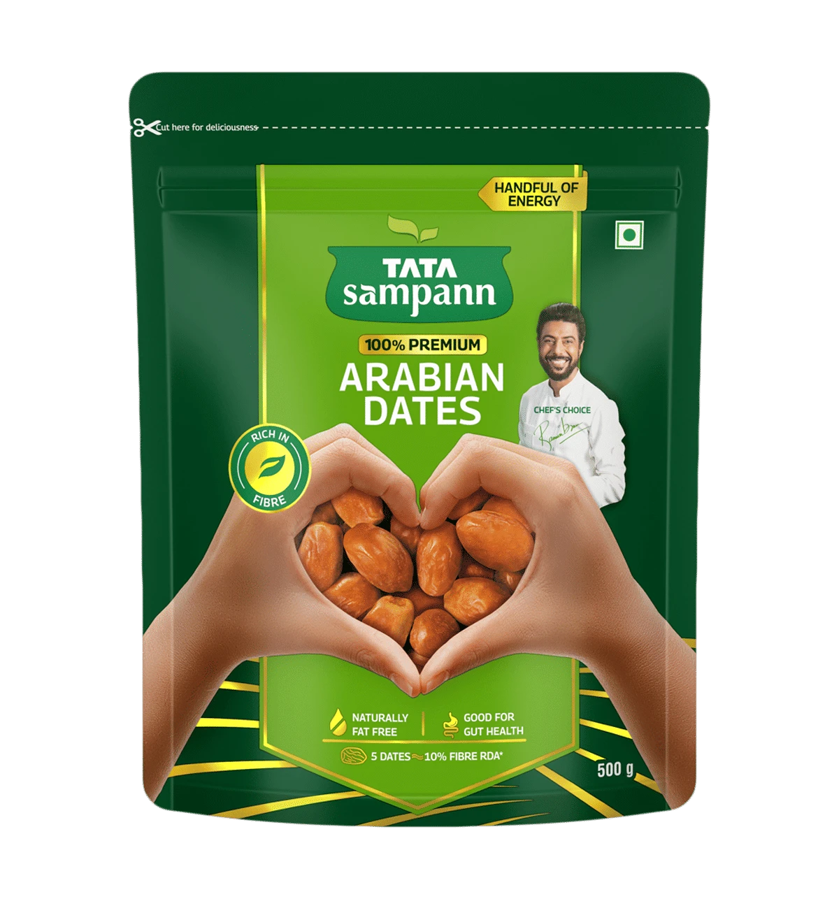 Tata Sampann Premium Arabian Dates/Khajoor 500 G
