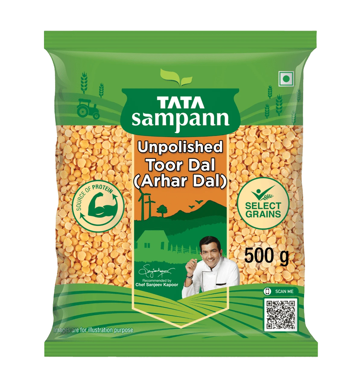 Tata Sampann Unpolished Toor Dal (Arhar Dal)